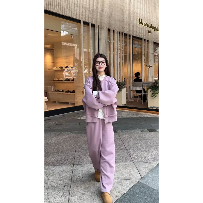 【巴克队长】春季显瘦卫衣两件套女百搭气质休闲裤高级时尚套装