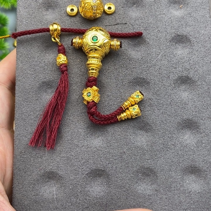 方***生足银玻璃凤眼手持五星上将配饰套