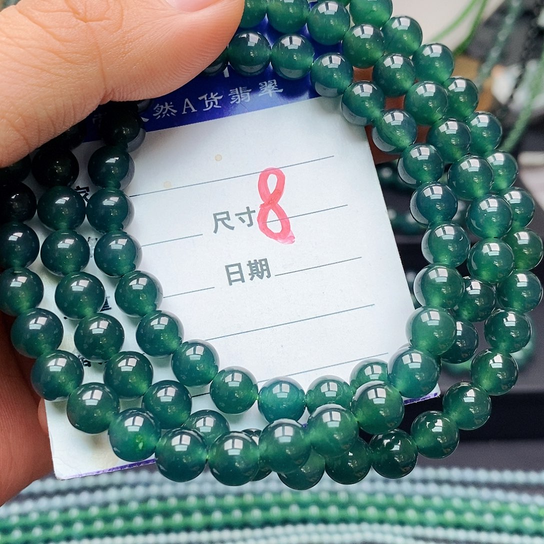 翡翠未镶嵌手链翡翠