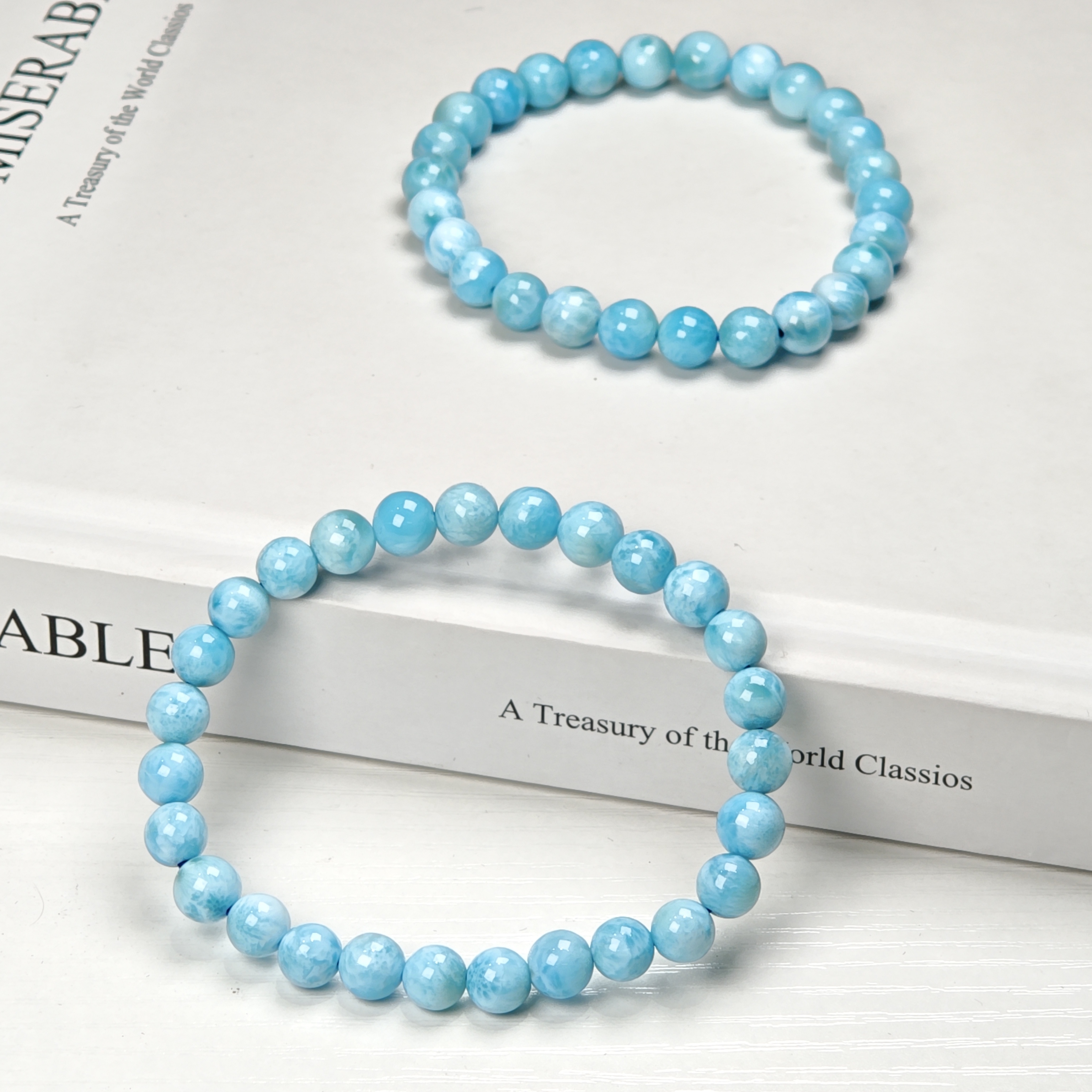 晶匠海纹石手串6mm+  多样性发一  简约