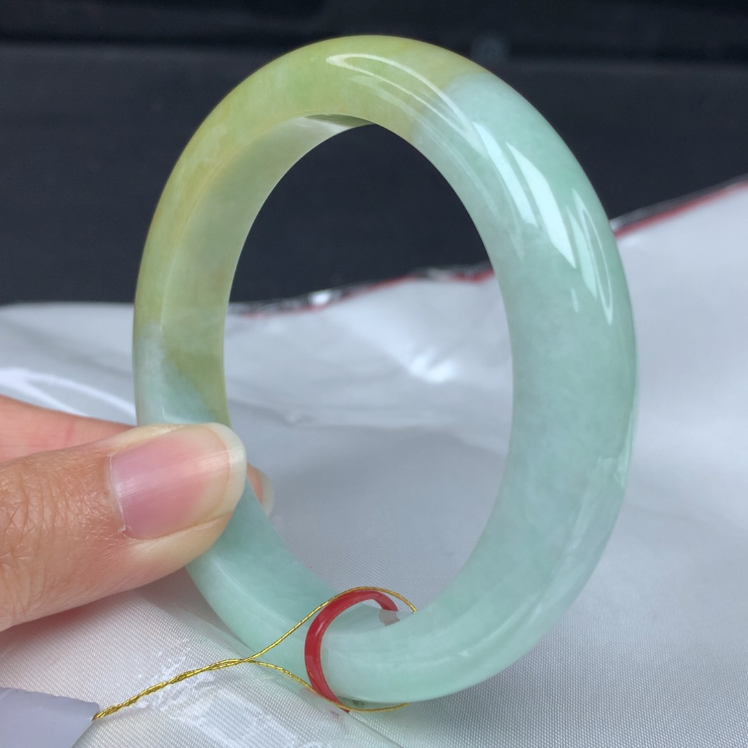 翡翠未镶嵌手镯55圈1146