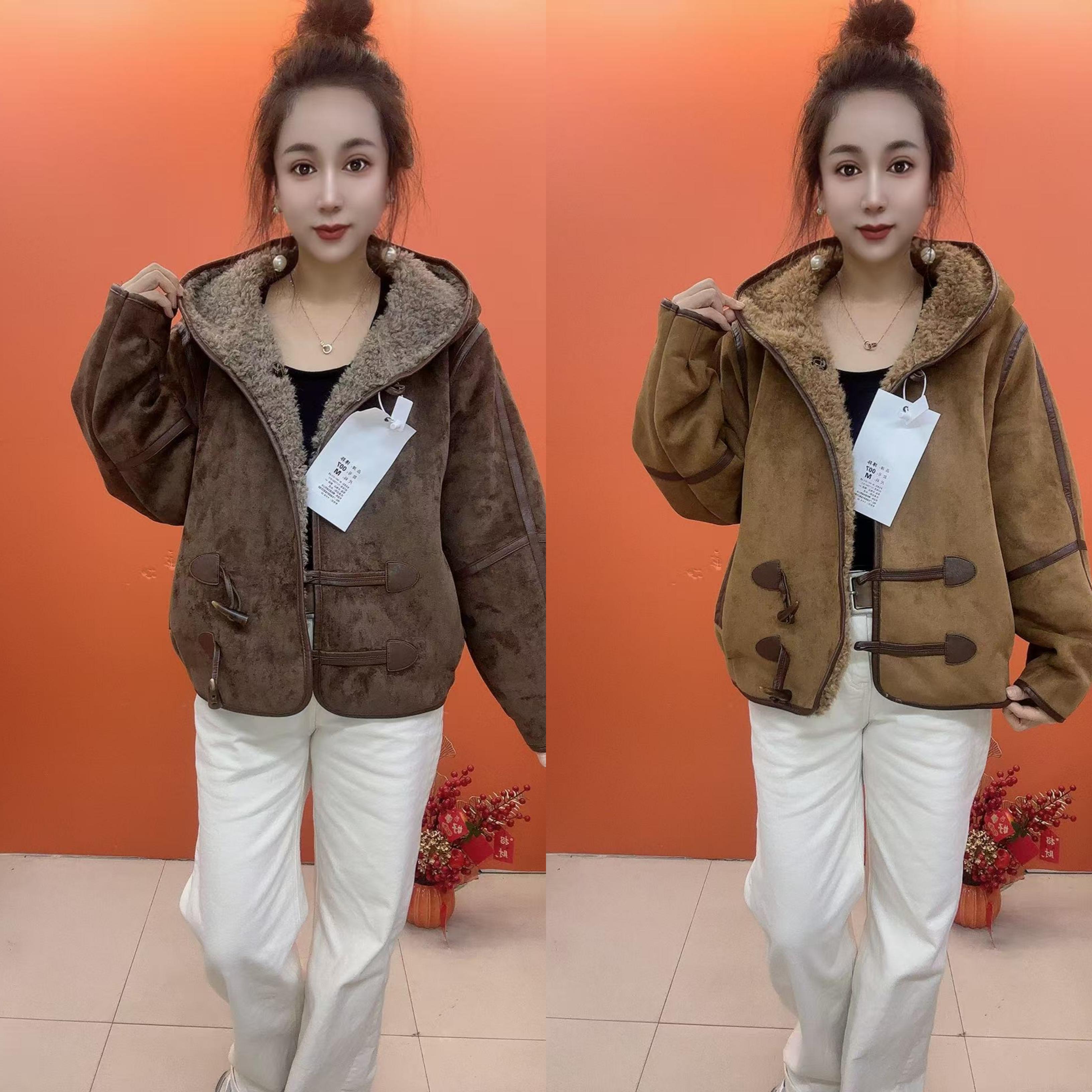 新款皮毛一体外套07款