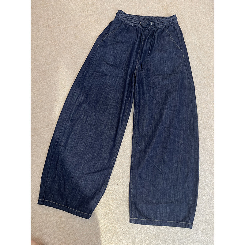 DaoZi/丹丹 黑金汉麻松紧腰抽绳休闲裤 1139