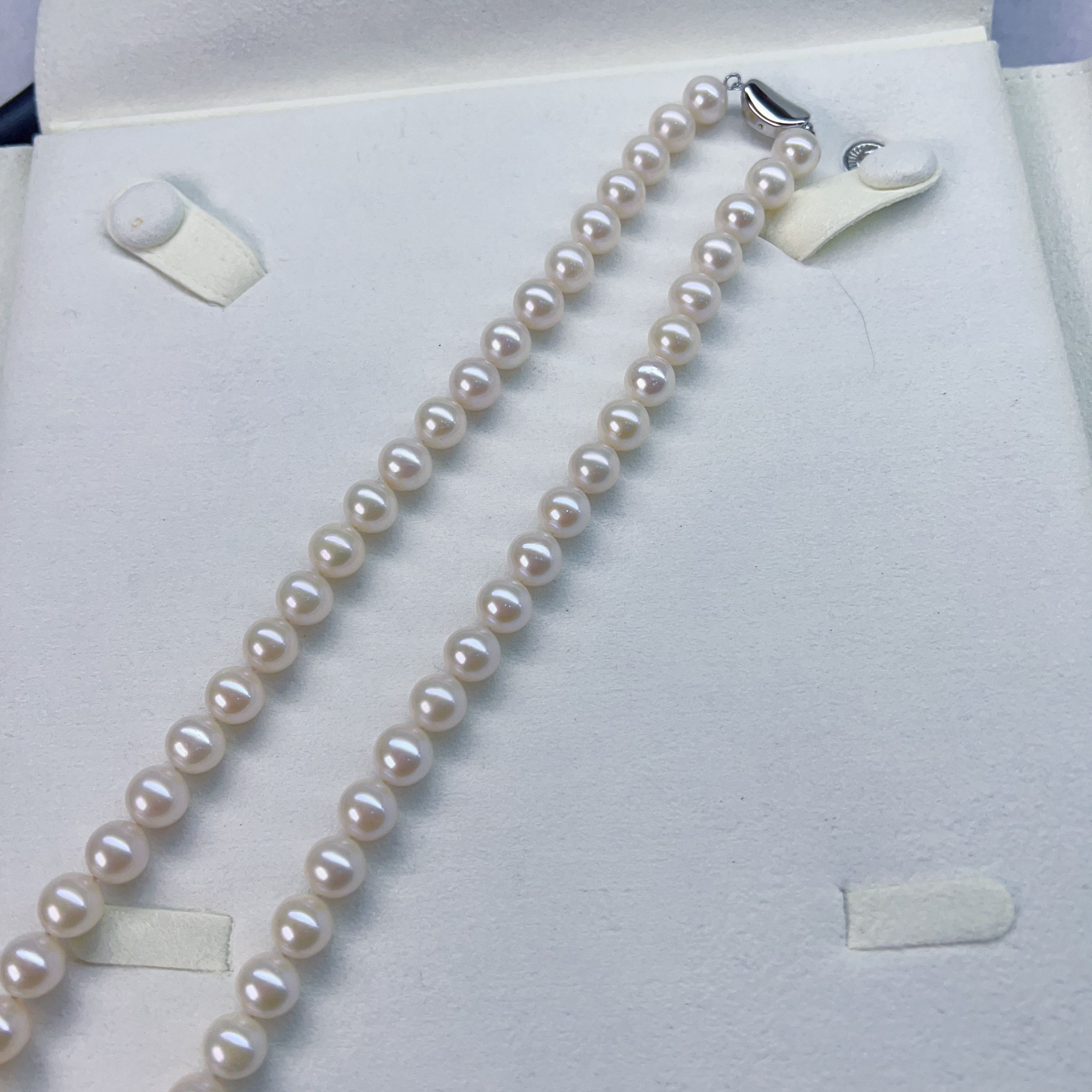 9-10 曼塔玫瑰 天然珍珠项链 妈妈链s925银 正圆