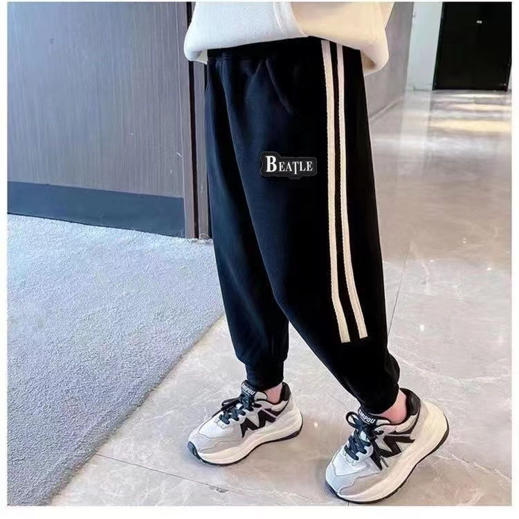 清仓大促D301-D320春秋男女童卡通洋气休闲裤