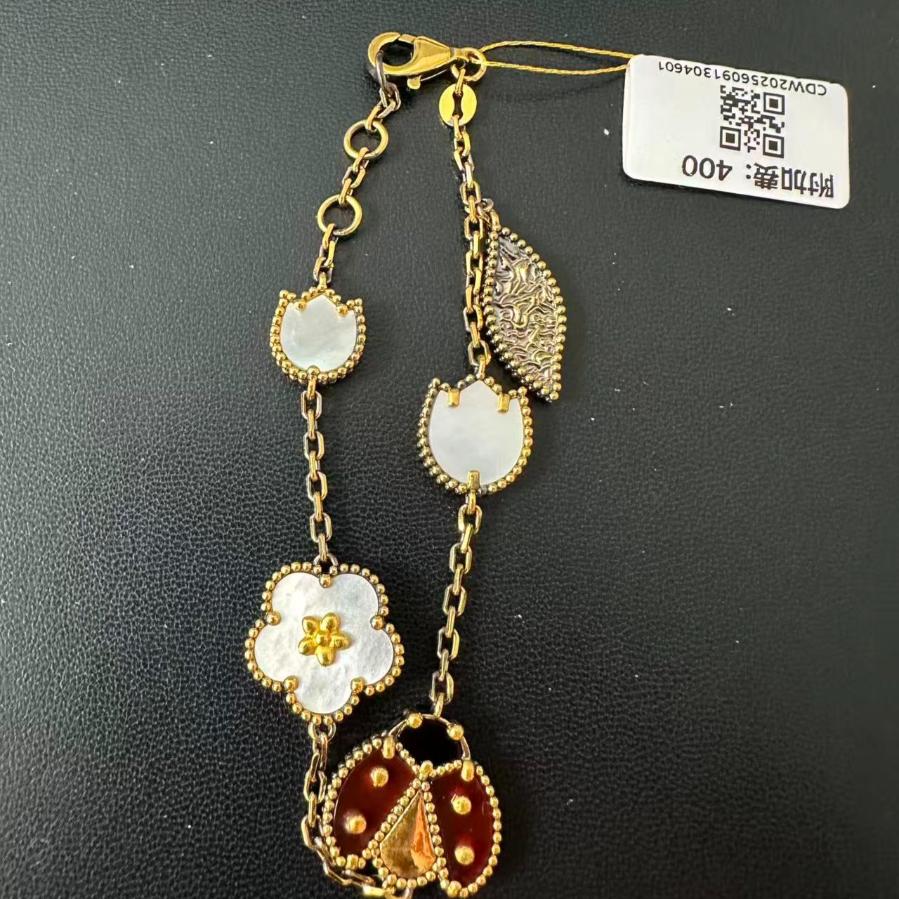 电黑金黄金足金百搭时尚潮流气质简约欧美轻奢手链合集