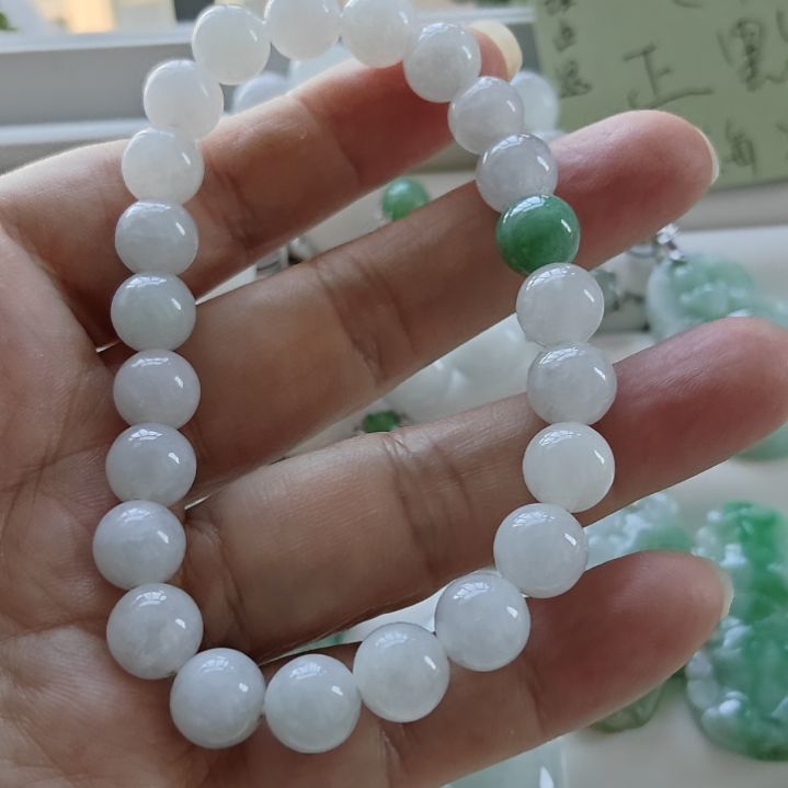 翡翠未镶嵌手链冰串