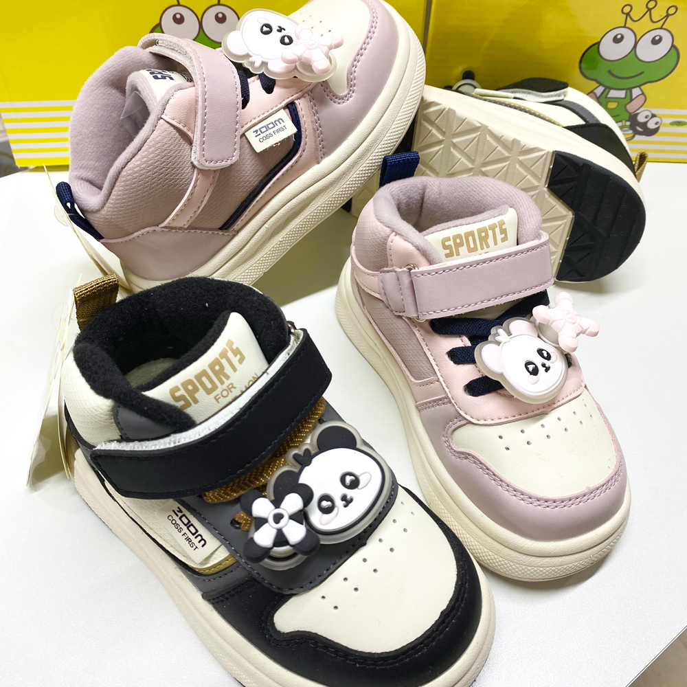 【冬】babu青蛙或者贝乐迪  皮面蛐蛐绒加绒 休闲鞋 EVA轻底 防滑底