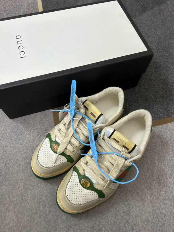 99新 GUCCI/古驰 古驰gucci绿色脏脏鞋99新三八码