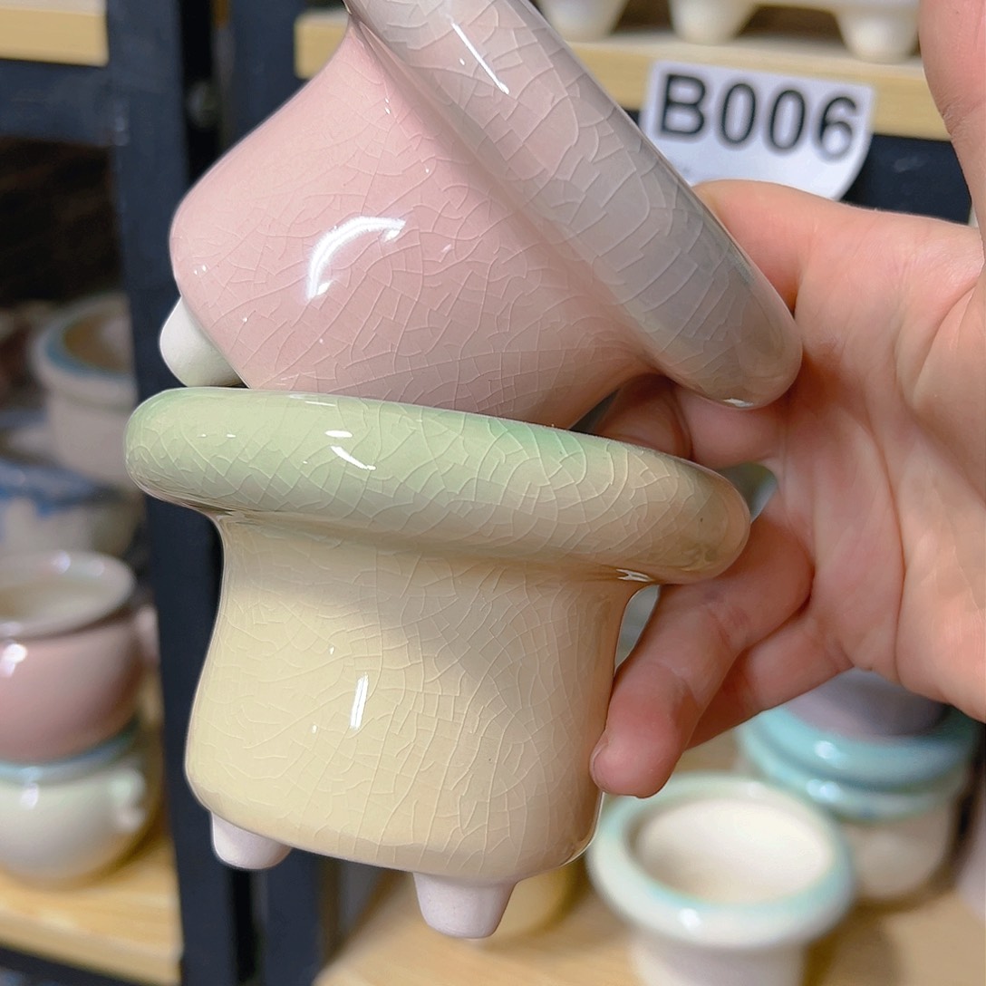 红陶陶瓷花盆当场满12包邮