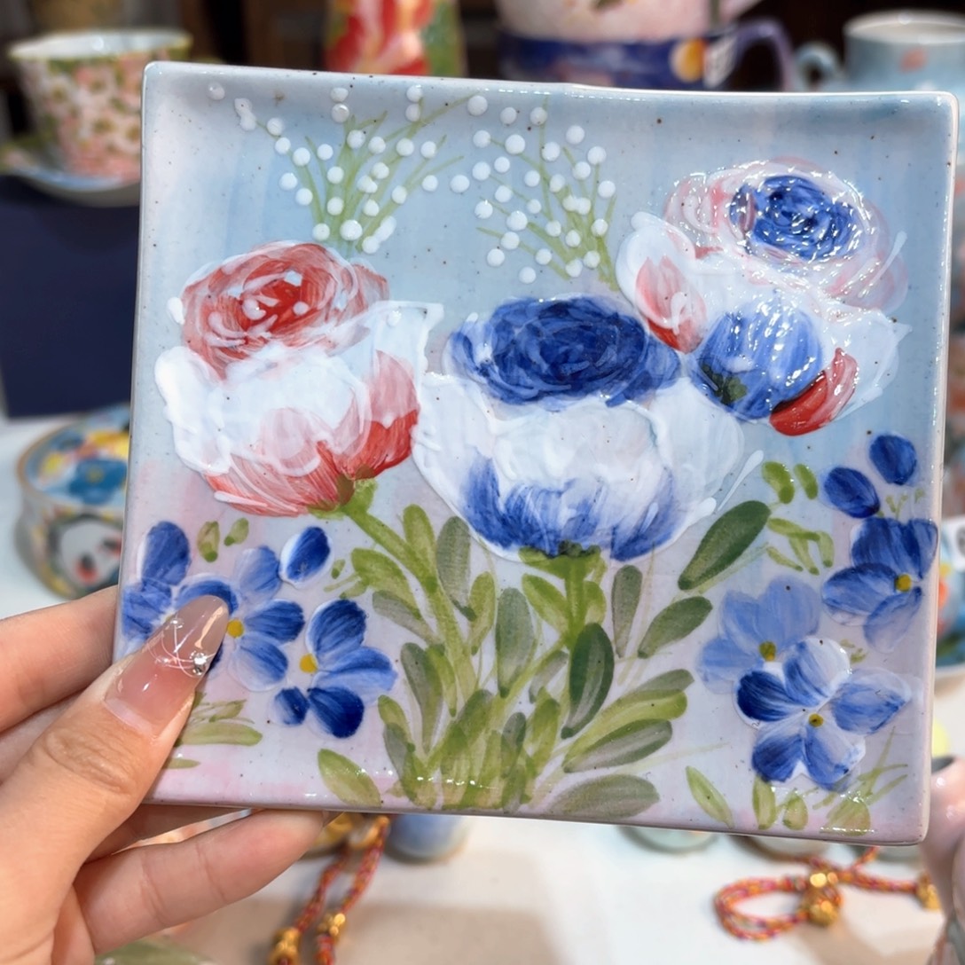 景德镇手绘高温釉下彩陶瓷茶具