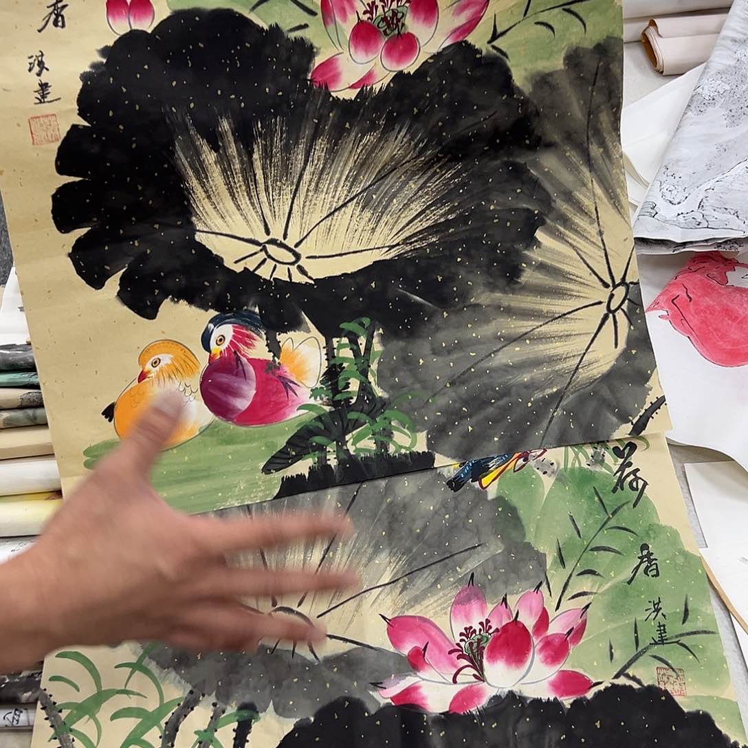 国画纯手绘字画宣纸