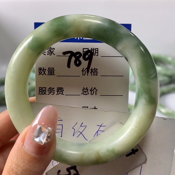 蛇纹石玉手镯未镶嵌789
