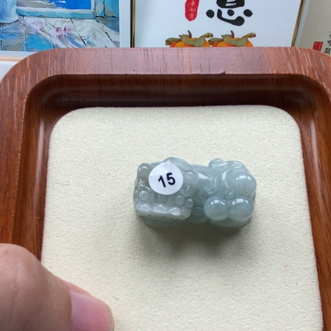 落***秋颈饰未镶嵌翡翠霸王貔貅