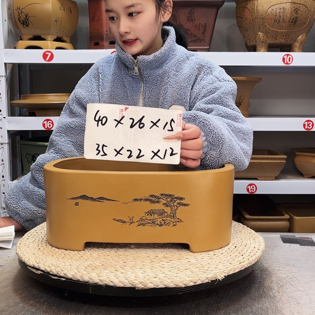 紫砂花盆紫砂花盆