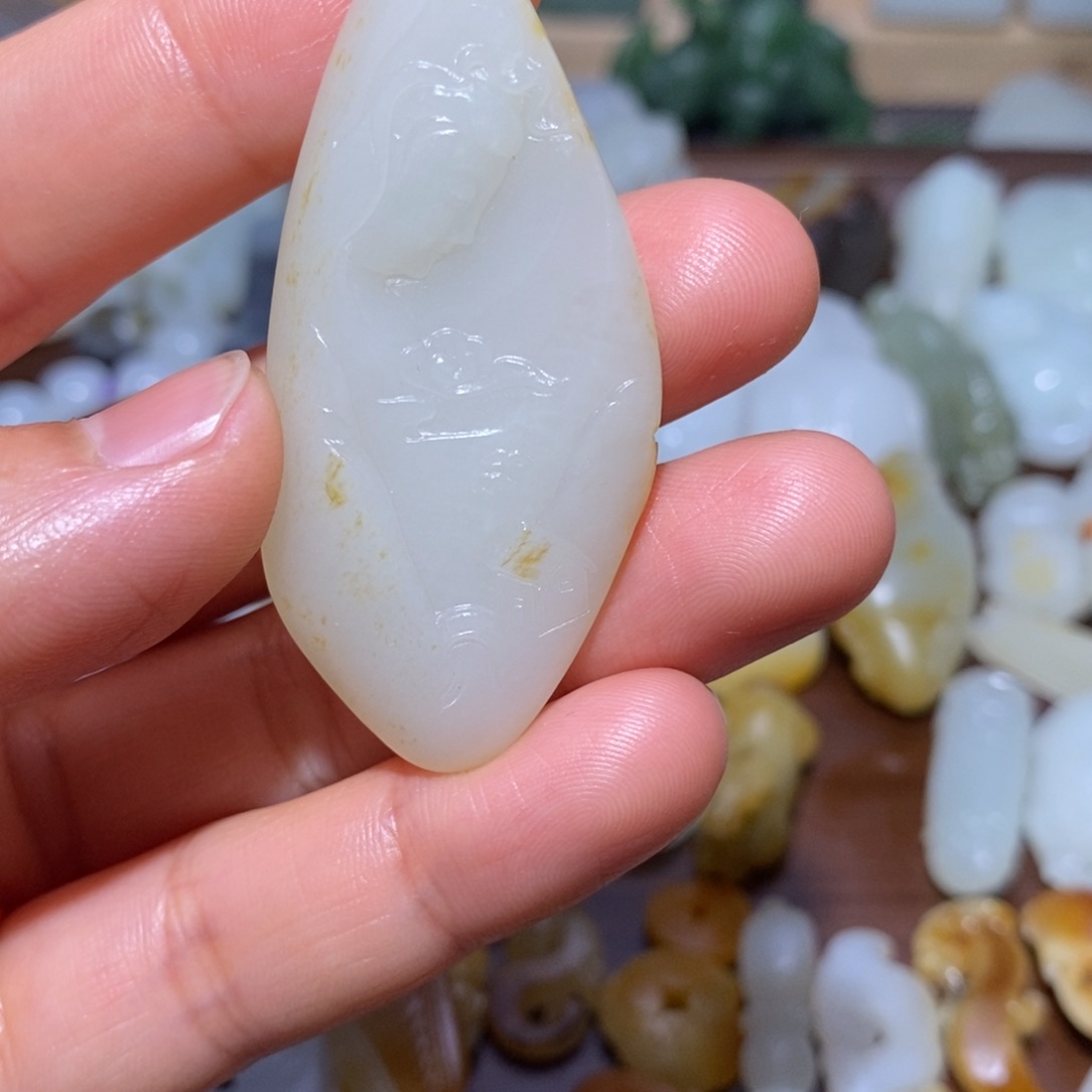 和田玉吊坠(不含链)未镶嵌远*.