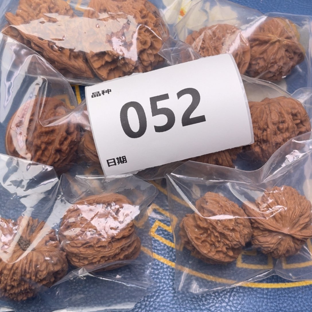 把件文玩核桃52号6对带龙珠