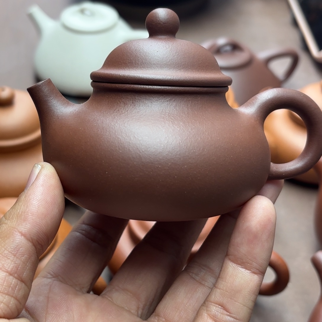 紫砂茶壶M*容天壶黄龙山紫泥130