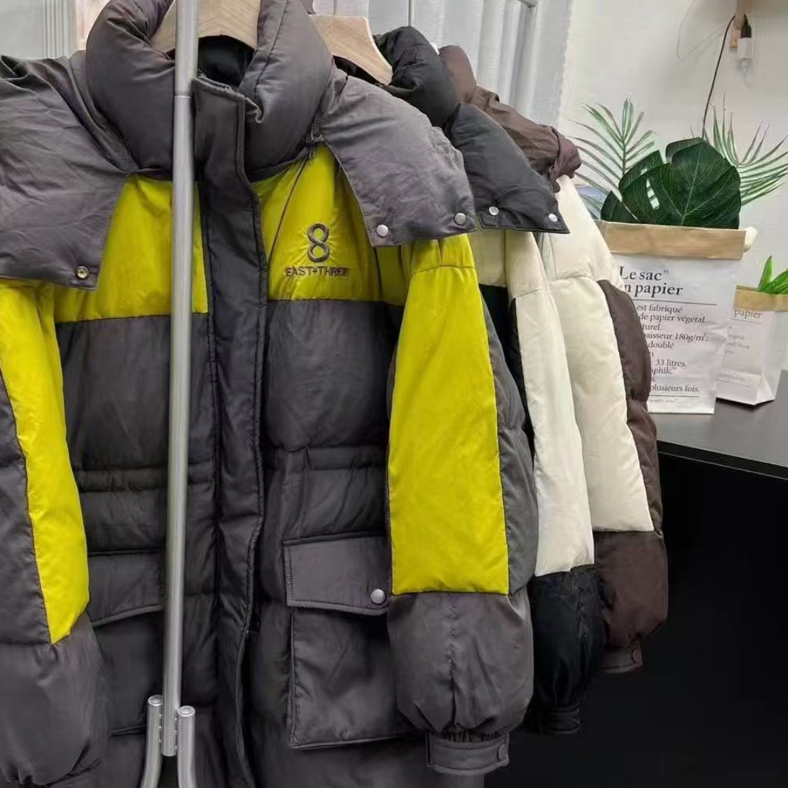 8字中长款三色帽子可拆加厚款男女同款