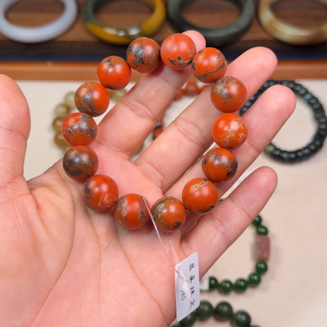 ****I南红玛瑙未镶嵌手链