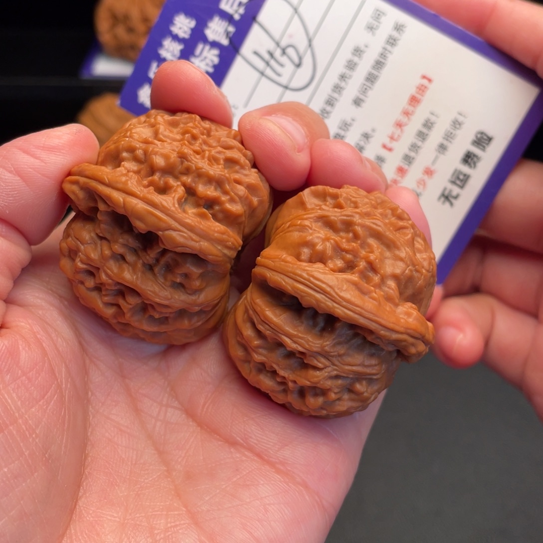 俗***心文玩核桃把件白狮子41