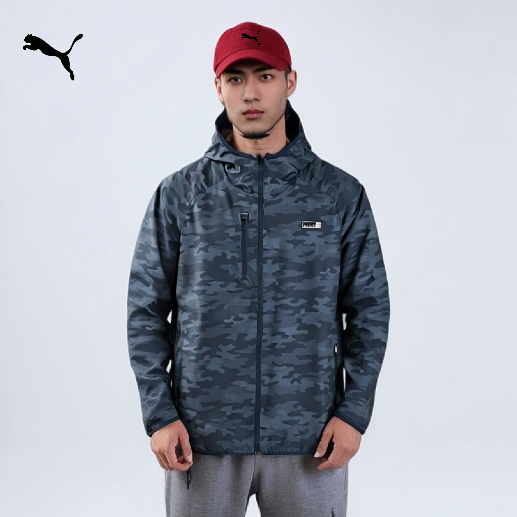 PUMA/彪马男士高尔夫春秋季户外运动迷彩时尚连帽外套  531149