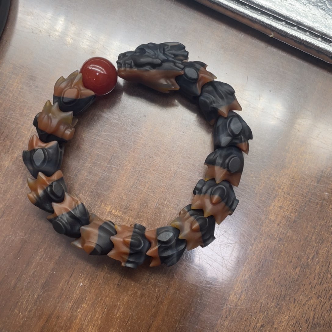 天***沙玛瑙/玉髓未镶嵌颈饰