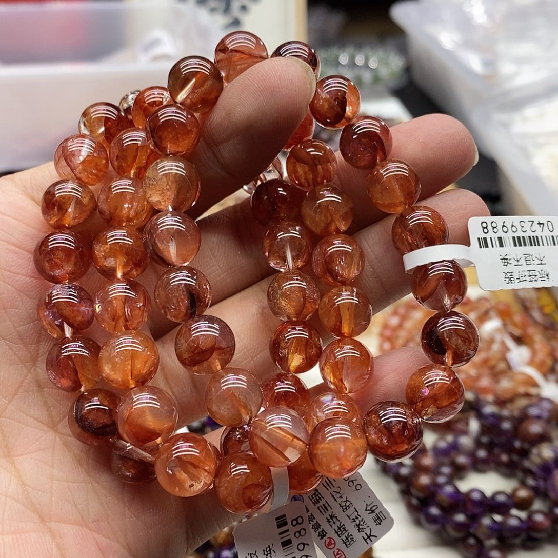 水晶手链未镶嵌多样性发货发一条