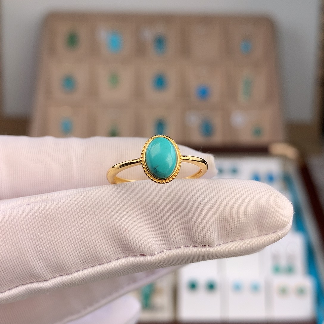 绿松石未镶嵌戒指