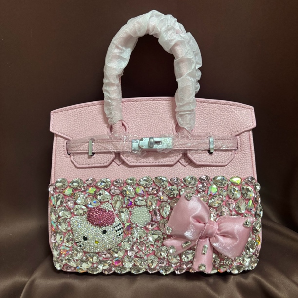 345手工镶钻定制撞色高品质可手提斜挎凯凯包包百搭潮流时尚