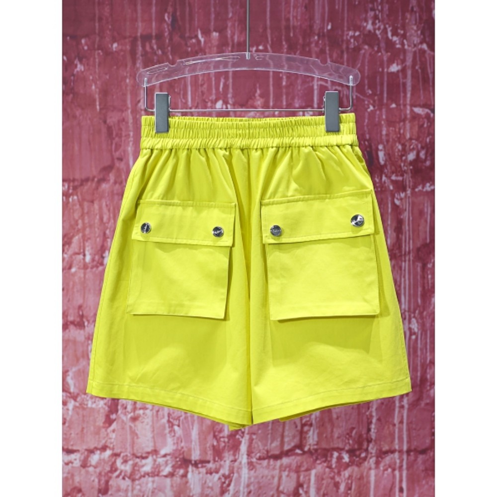 【韩哥女装】夏季欧货设计师柠檬黄工装风A字时尚休闲短裤8318