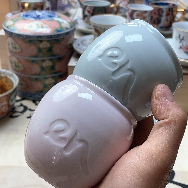 瓷片001 一人直播，看品直播间说序号