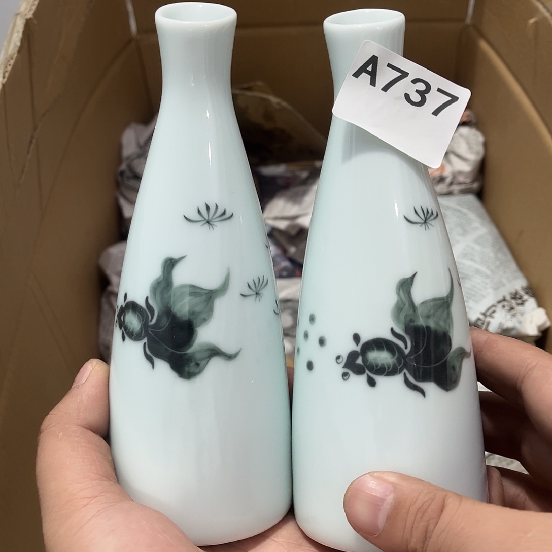 瓷片茶摆件工艺品摆件666