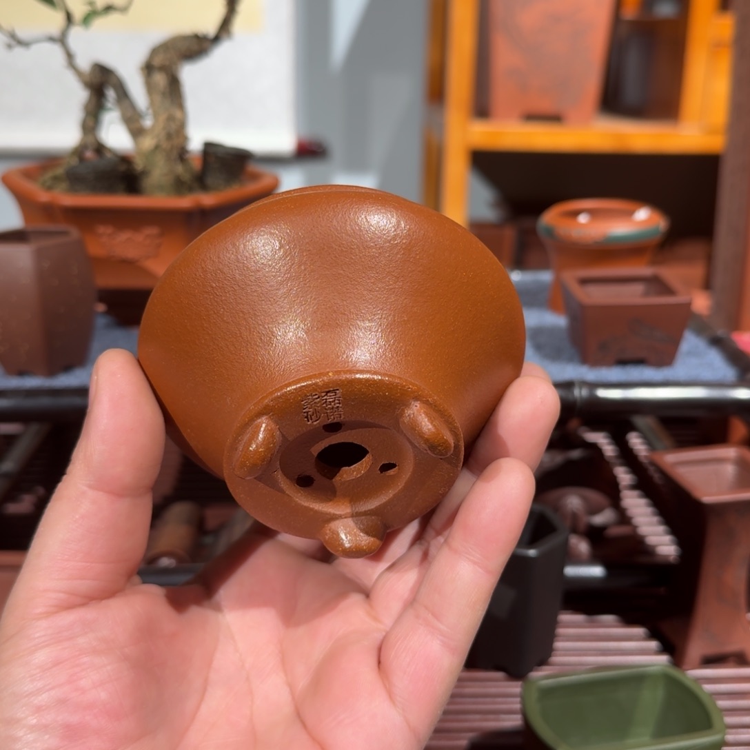 诚***杰紫砂花盆原矿紫泥