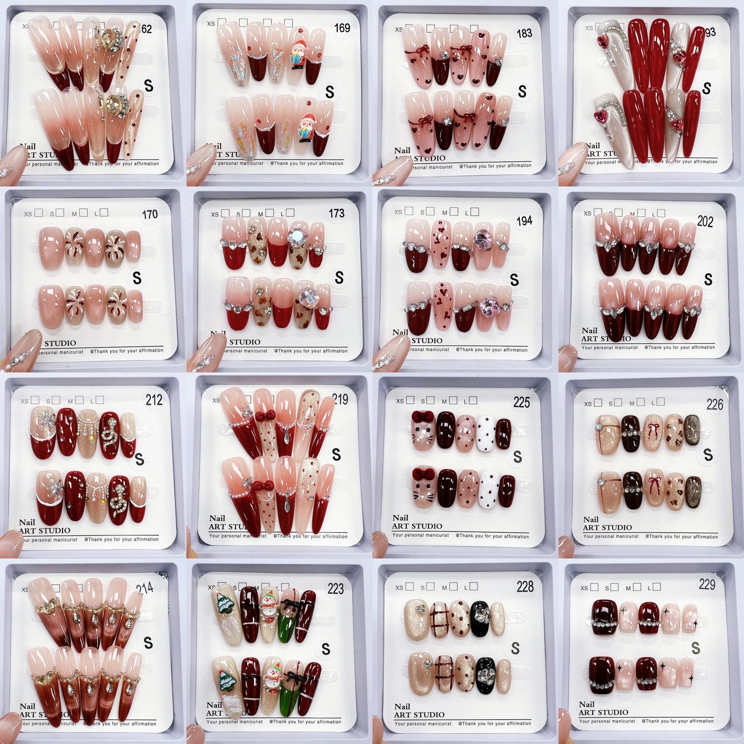  【直播间链接】时尚清新纯欲持久服帖手工穿戴甲，NO退NO换介意勿拍