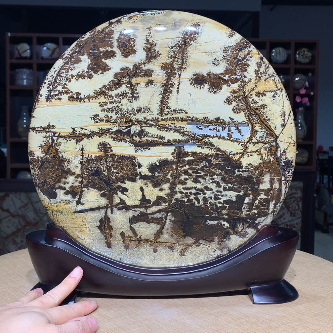 紫砂，广西国画石摆件，收藏观赏