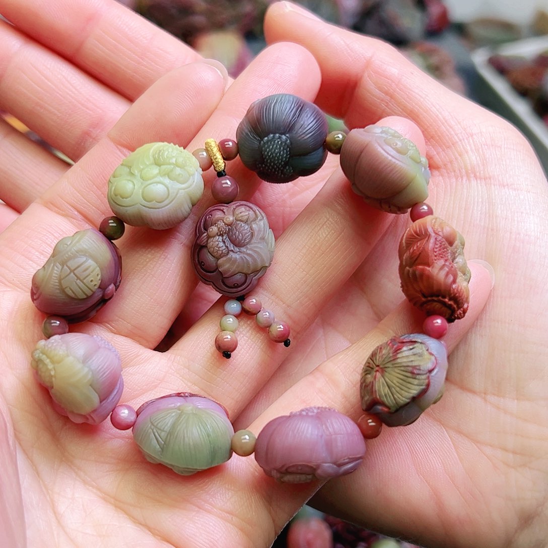 玛瑙/玉髓手链未镶嵌甜**姑手串