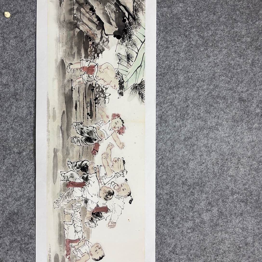 溜***族国画手绘人物国画作品．．．．．