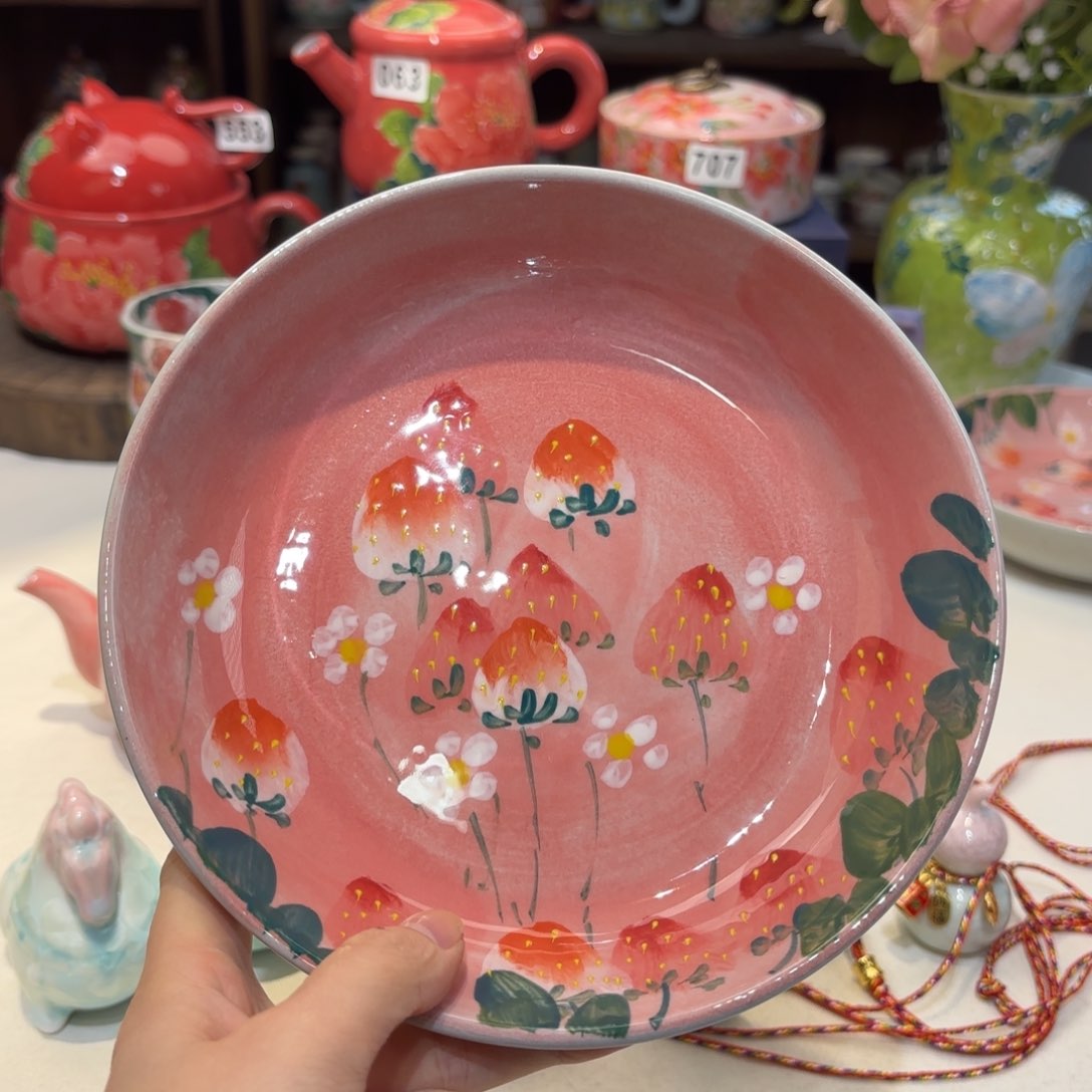 景德镇手绘高温釉下彩陶瓷茶具