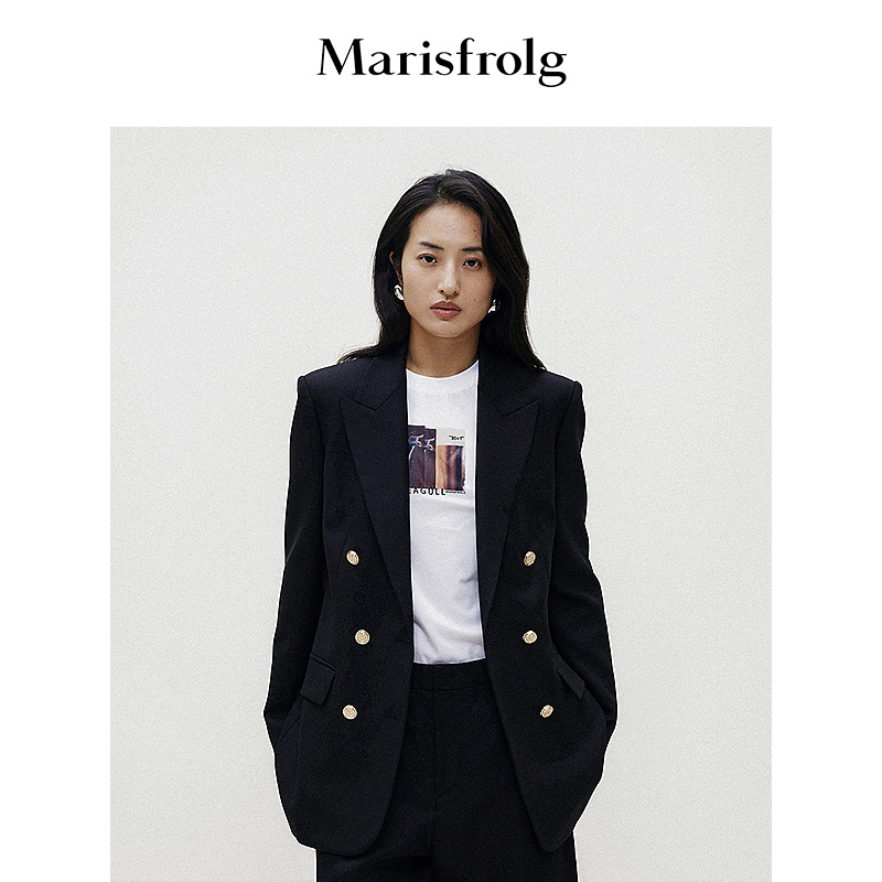 【粉丝专享】Marisfrolg玛丝菲尔气质休闲通勤修身西装