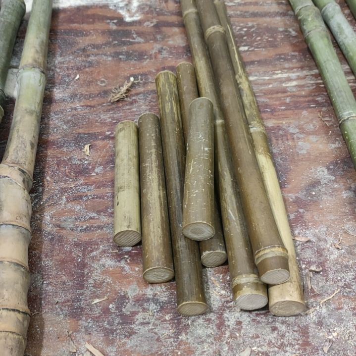 小***怪实心玉竹手把件金条料