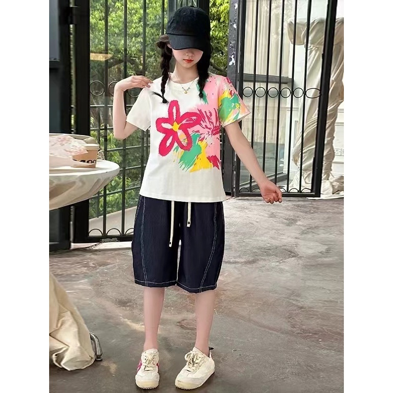 儿童2025夏季新款时尚洋气套装B2726