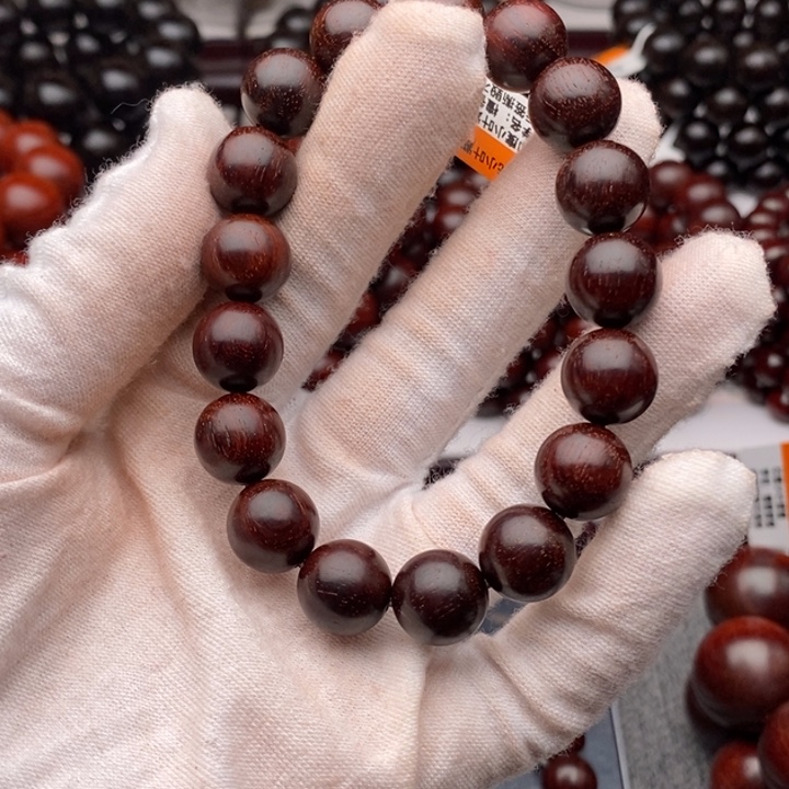 小叶紫檀手串/手链1.2原汁原味高油密老料