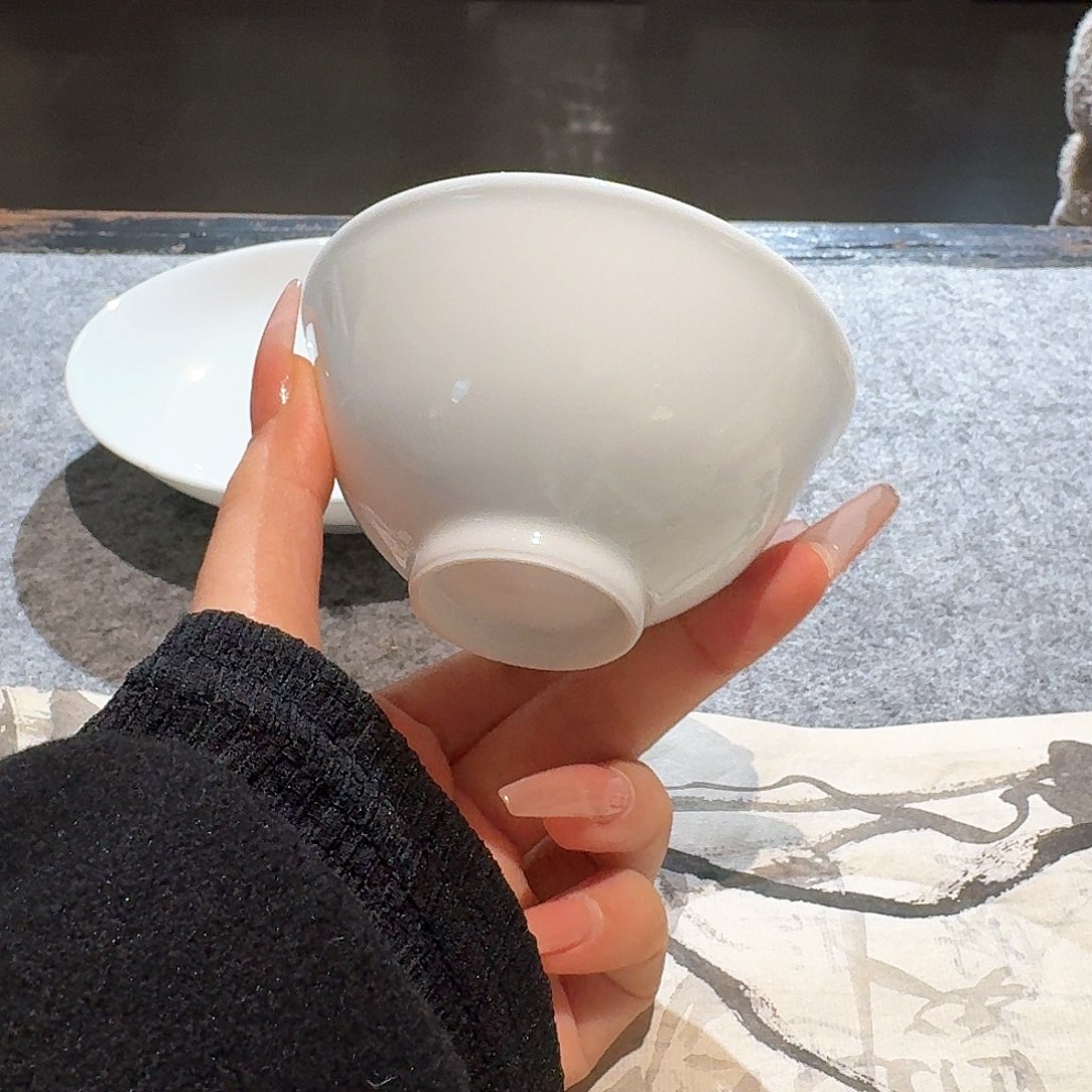 摆件景德镇陶瓷茶碗一个