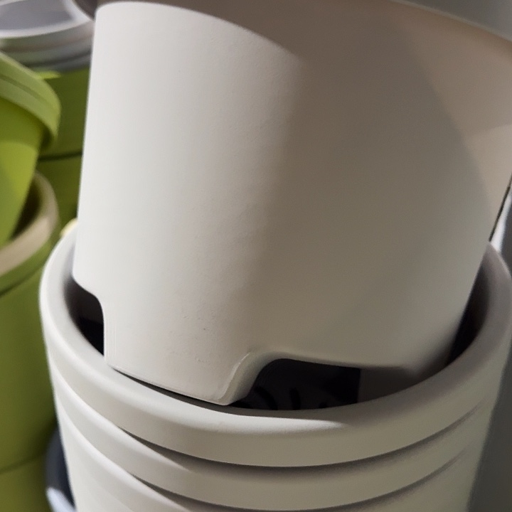 球根盆3号灰白无托6个