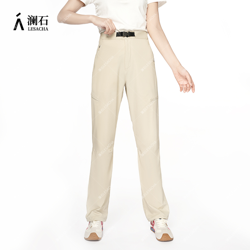 Lesacha澜石！秋冬户外冲锋裤运动裤休闲百搭防风雨软壳裤24/25328