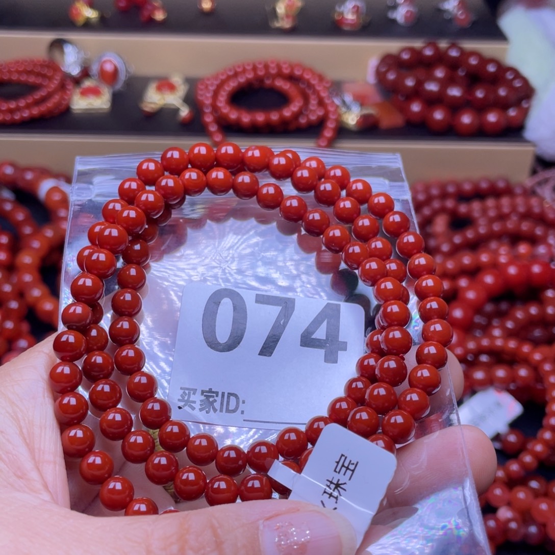 快***鸟南红玛瑙未镶嵌手串