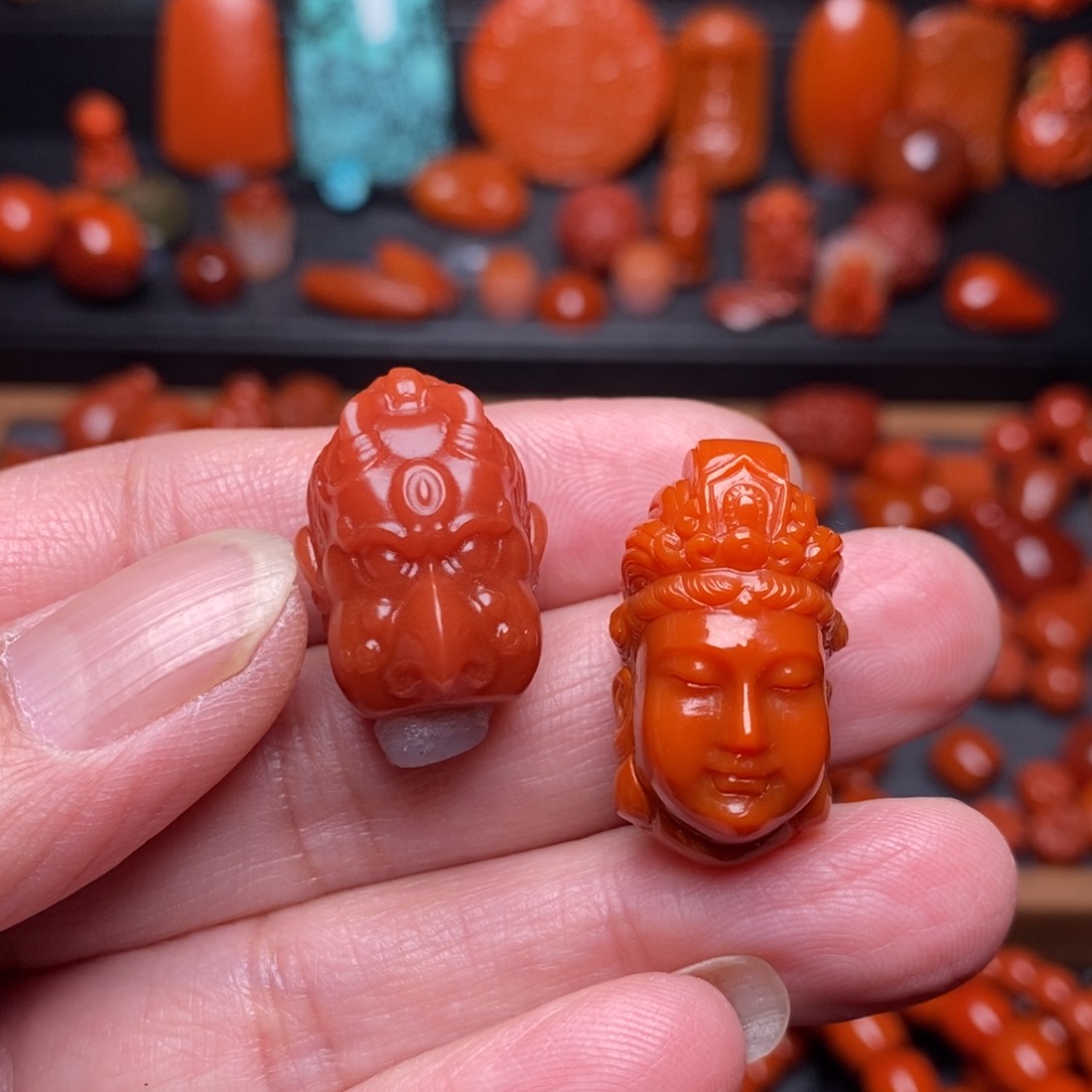 南红玛瑙配饰精工未镶嵌A***迹