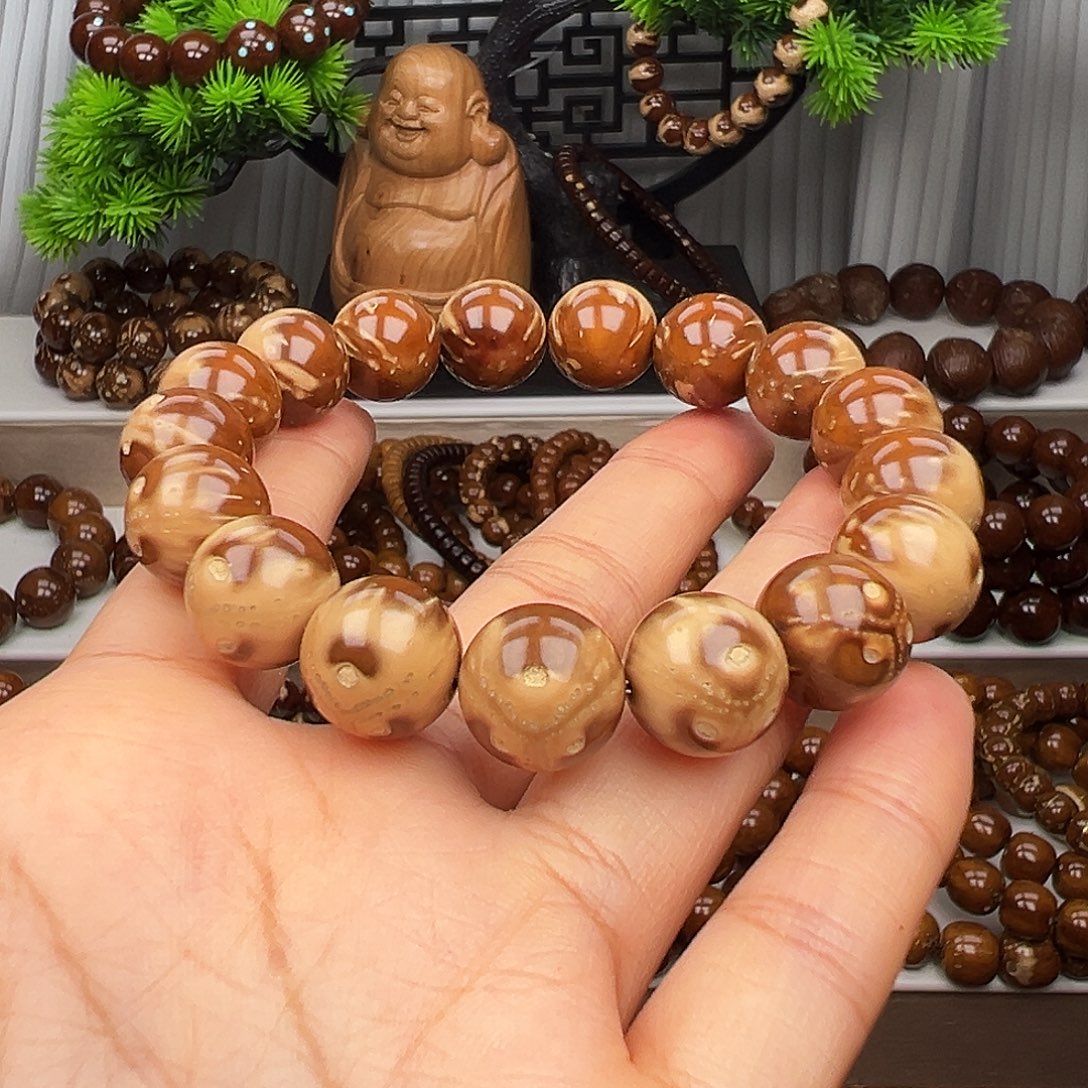 紫金鼠手串卡13半实心熊猫