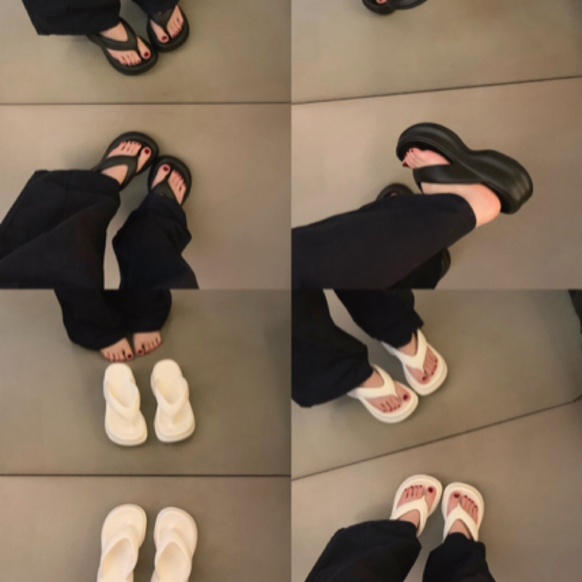 休闲百搭厚底软底人字拖女鞋外穿夏季夹脚拖鞋女款沙滩鞋凉拖鞋